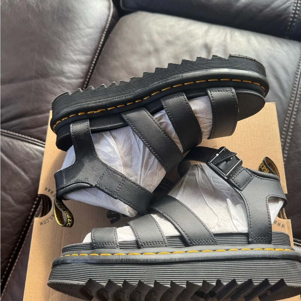 Dr. Martens Black Strappy Footwear - Picture 2 of 16